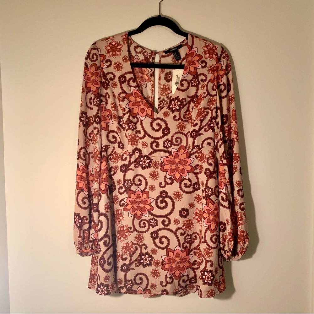 Forever21 Floral Mod 60s Style Dress